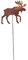 Gartenstecker Elch, rostig, 88,9 cm