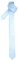 Retreez Herren Schmale Gewebte Krawatte Textur Gestreifte 5 cm - hellblau