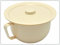 Nachttopf mit Deckel, creme, Stechbecken Bettpfanne