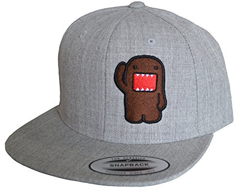 Petrolhead: Domo Kun JDM - Cap für alle Tuning-, Drift-, und Motorsport Fans - Classic Snapback von Flexfit, Grau Meliert, Einheitsgröße