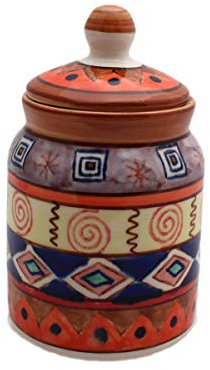 Gall&Zick Zuccheriera Zuccheriera in Ceramica Dipinta Blu Stoviglie Zucchero spezie Contenitore