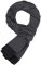 WANYING Edler 100% Seide Herrenschal 11 Momme Seidenschal für Herren Schaltuch Casual Business 155×26cm - Gepunktet Schwarz
