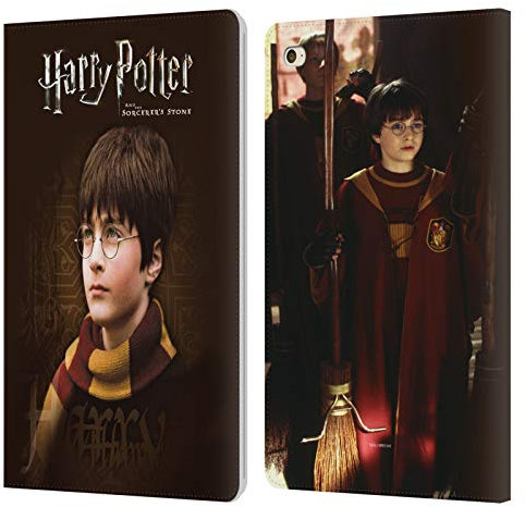 Head Case Designs Licenciado Oficialmente Harry Potter Bufanda Sorcerer's Stone II Carcasa de Cuero Tipo Libro Compatible con Apple iPad Mini 4