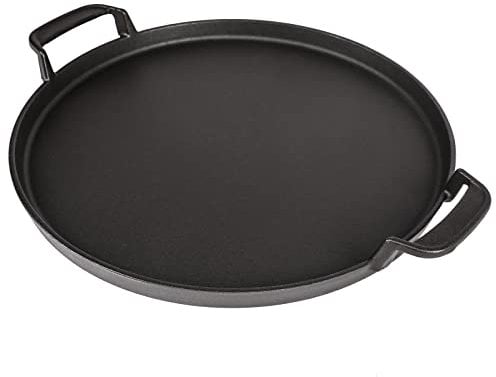 Hisencn 7421 Gourmet BBQ System Griddle for Weber Original Kettle Premium 22 1/2 inch Charcoal Grill, 30.5 cm Round Cast Iron Pan for 22.5'' Smokers, 57cm Performer Premium Grill