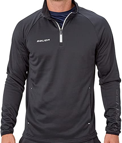 Bauer S20 Vapor Fleece 1/4 Zip Senior BlackL Sweatshirts