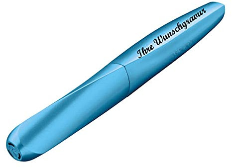 Pelikan Tintenroller mit Namensgravur -Twist R457 Frosted Blue