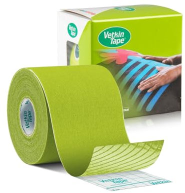 VetkinTape® Kinesiologie Tape für Tiere - Lime (6cm*5m) | 1 Rolle Kinesiotape für Pferde und Hunde | Latexfrei und TÜV-zertifiziertes Kinesiotapes | 25%+ stärkere Acryl-Klebeschicht