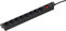 as - Schwabe 8-way power strip 19 rack, for universal installation in 19 inch network cabinets, 230 V / 16 A, in 45 degree arrangement, IP20, black, 18191 3 m cable