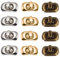 Dtoterul Drehverschluss Tasche 12 Stück Twist Turn Lock Geldbörse Sperre Verschlüsse für Taschen Drehverschluss Twist Turn Lock Metall Drehverschluss Geldbörse Push Lock Set Tasche Lock
