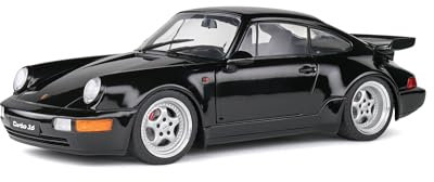 Solido Porsche 911 (964) 1993 (schwarz) – Hochwertiges Diecast Modellauto im Maßstab 1:18, legendäres Sportcoupé für Sammler & Porsche-Enthusiasten