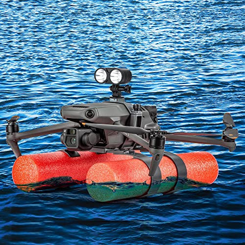 Honbobo Mavic 3 Classic/Mavic 3 Wasserlandung Schwimmer-Kit,Wasserlandebein Fahrwerk Landegestell Halterung Zubehör kompatibel mit DJI Mavic 3 Classic/DJI Mavic 3/DJI Action 2/ONE X2/GoPro 10 9