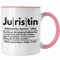 Trendation - Juristin Tasse Geschenk Anwalt Jura Studentin Examen Geschenkidee Frauen (Rosa)