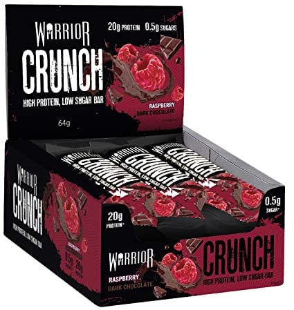 Cioccolato fondente al lampone - Warrior CRUNCH - 12 bar