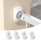 SAFELON 4 Stück Baby Sicherheitstor Wandprotektor, Kinder- und haustiersicherer Wandschoner für Druck montiertes Tor, Türen, Wände, Treppen (Weiß)
