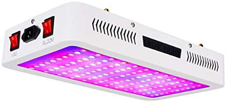 HODAGES Plant Grow Light，1200W/1500W/2000W LED Grow Light， Dual Switch & Dual Chips Full Spectrum Plant Light For Hydroponic Indoor Plants Veg And Flower
