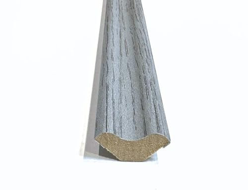 Grey Texas Oak Scotia Beading For Laminate, Wood, LVT Scotia/Skirting Flooring Edging Strip (10)