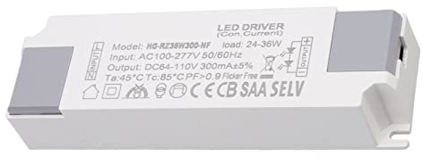 24-36W 300mA LED Driver AC100-277V à DC64-110V Transformateur D'alimentation pour Lumières LED