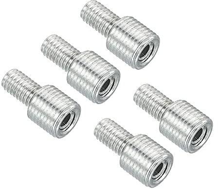 PATIKIL M10 to M6 Reducing Screw, 5 Pack 20mm Long External Thread Adapter Reducer Convert Joint Hardware Double Male Thread Bolts