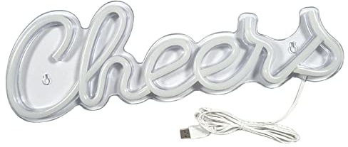 Colcolo Cheers LED-Schild, Beleuchtung, Club, Spielzimmer, Restaurant, Bar, Leuchte, Neonlichter, Pfirsich, dekorativ für Schaufenster, Café, Einweihungsparty