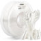 AMOLEN Silk PLA 3D Drucker Filament, Glänzende Silk Weiß PLA Filament 1.75mm, Hochgeschwindigkeits 3D Druck PLA Filament für Meisten 3D Drucker, 1kg Spule(2.2lbs)