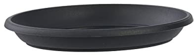 botle Soucoupe ronde - Dimensions : 46 cm x 6 cm - Couleur : anthracite - Plastique - 8 grands traditionnels