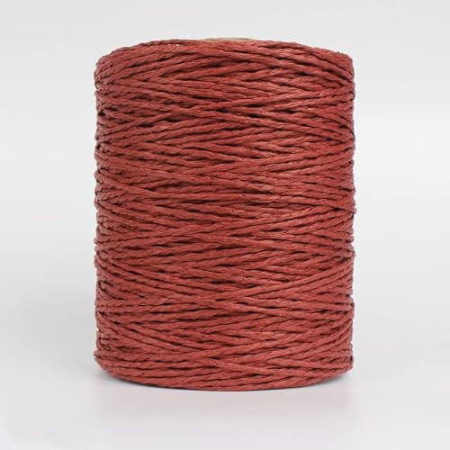 200 g 280 m natürliches Bast-Strohgarn für den Sommer, handgestrickt, Häkelmütze, Handtasche, Kissen, Körbe, Strickmaterial, bunte Fäden