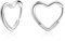 Herz Ohrringe Creolen Sterling Silber 925 für Damen Huggie Ohrringe Klein 13mm