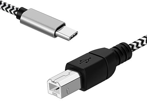 TNP Premium USB C to USB B Cable - High-Speed Printer Cable to USB C, MIDI to USB C, Durable, Universally Compatible USB Type B 2.0 to USB Type C Cord - 3.3 Ft, 1 Meter