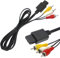 ertlutw 6Ft TV AV Composite Video Cable Cord Compatible with Nintendo 64/GC/SNES/Super Nintendo SNES TV Game/N64 AV Cable - Composite TV AV Display Cable Replacement Video Cable (1.8 M/ 6 Ft)