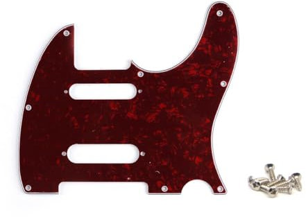 SHENGSUI Red Pearl 8 Löcher SS Gitarre Tele Pickguard Fit Fender Nashville Telecaster Pickguard Ersatz