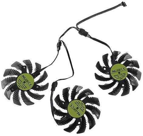 3Pcs 75MM T128010SU PLD08010S12HH DC12V 0.35A 4Pin Graphics Card Fan For GeForce 1660 SUPER AORUS 6G RTX2060 RTX3060 Geforce 1660 Super Graphics Card