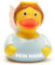 DUCKSHOP Badeenten - personalisierbar (Ente Engel -hellblau-)