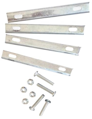 Baoblaze Befestigungssätze für Fahrrad-Hinterkorb aus Eisen, Befestigungsschrauben, Stabiler Fahrrad-Hinterkorb, Installationszubehör, 4 Stück Feste Dichtungen