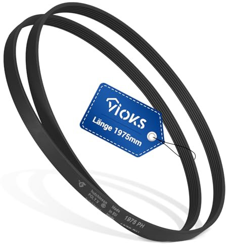 VIOKS Keilriemen Keilrippenriemen 1975 PH 5 Ersatz für AEG Electrolux Juno Zanker Zanussi 379011200/1 Quelle Privileg 07708787 - Antriebsriemen 1975 mm mit feinen Rippen für Wäschetrockner Trockner