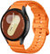 Dirrelo Armband Kompatibel Mit Samsung Galaxy Watch 7 6 5 4 FE 40mm 44mm, Weich Silikon Sport Ersatz Band für Watch 5 Pro/6 4 Classic, Keine Lücke, Herren, Orange
