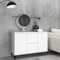 FIRBNUS Aparador Moderno Aparador para Salón Mueble Auxiliar para Salón Cocina 104x35x70 cm Blanco