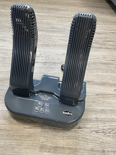 Schuhtrockner elektrisch - Antibakteriell mit [AKTIVSAUERSTOFF] zur Desinfektion Schuhwärmer Stiefel Trockner Für Skischuhe Kinderschuhe Heizung Lüfter Sneaker Helm (grau)