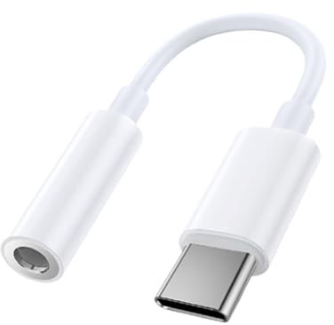 Generico Type C Headphone Jack Adapter, Audio Connector Converter, 3.94in Female to Male Plug, Digital Sound Interface for Mobile, Laptop, Tablet, DJ, Studio, Recording, Conference Calls
