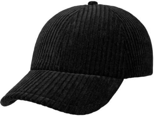 Stetson Wide Wale Corduroy 6 Panel Baseball Cap Plain Colored Strapback Metal Clasp Men Spring Summer Autumn Winter