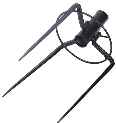 KiBcsLic Sonnenschirmständer Bodenhülse Erdspieß Schirmhalter Und Bodenanker Aus Robustem Stahl für Festen Halt für Garten Strand Camping Und Picknicks 16.5x3