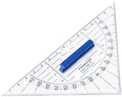 STAEDTLER Geodreieck Mars, Hypotenuse 160 mm, glasklar