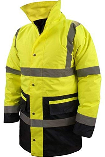 Silverline 675324 Zweifarbige Warnschutzjacke, Klasse 3 Größe: XL (108–116 cm)