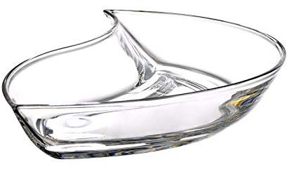 CRISTALICA Schale Servierschale Kabarett Buffet Brunch Glas Kristallklar 28cm
