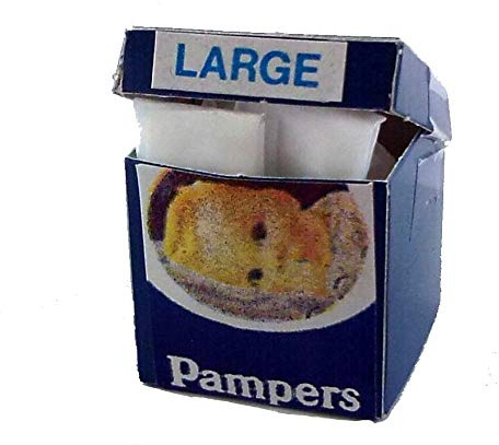 Melody Jane 12. Puppenhaus Kinderzimmer Zubehör - Pampers Windel Box