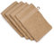 Gözze - New York Gant de Toilette, Lot de 4, Doux et absorbant, 100% Coton, 17 x 24 cm - Marron