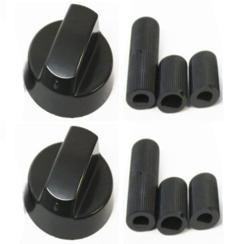 Ex-Pro® Universal Black Control Knobs for All Ovens, Cookers and Hobs - Pack of 2