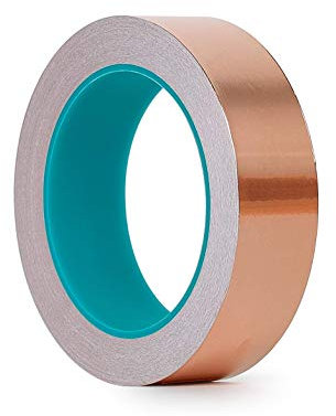 Ruban adhésif cuivre conducteur double face pour protection des végétaux, entretien électrique, largeur 20 mm...