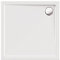 Calmwaters® Quadrat-Duschwanne Modern Select, eckige bodengleiche Brausewanne aus Acryl, 80 x 80 x 2,5 cm mit Ablaufloch in 90 mm, Duschtasse in Weiß, 01SL2983