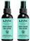 NYX Professional Makeup Spray fijador Makeup Setting Spray, Larga duración, Ligero, Fórmula vegana, Acabado Dewy (hidratado), Pack doble, 60 ml