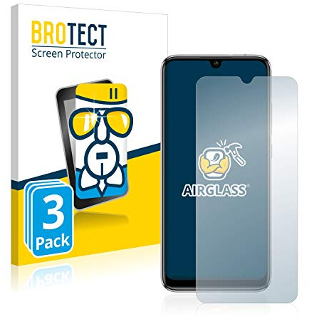 BROTECT Protector Pantalla Cristal para Xiaomi Mi A3 Protector Vidrio (3 Unidades) - [Dureza 9H, Anti-Arañazos]